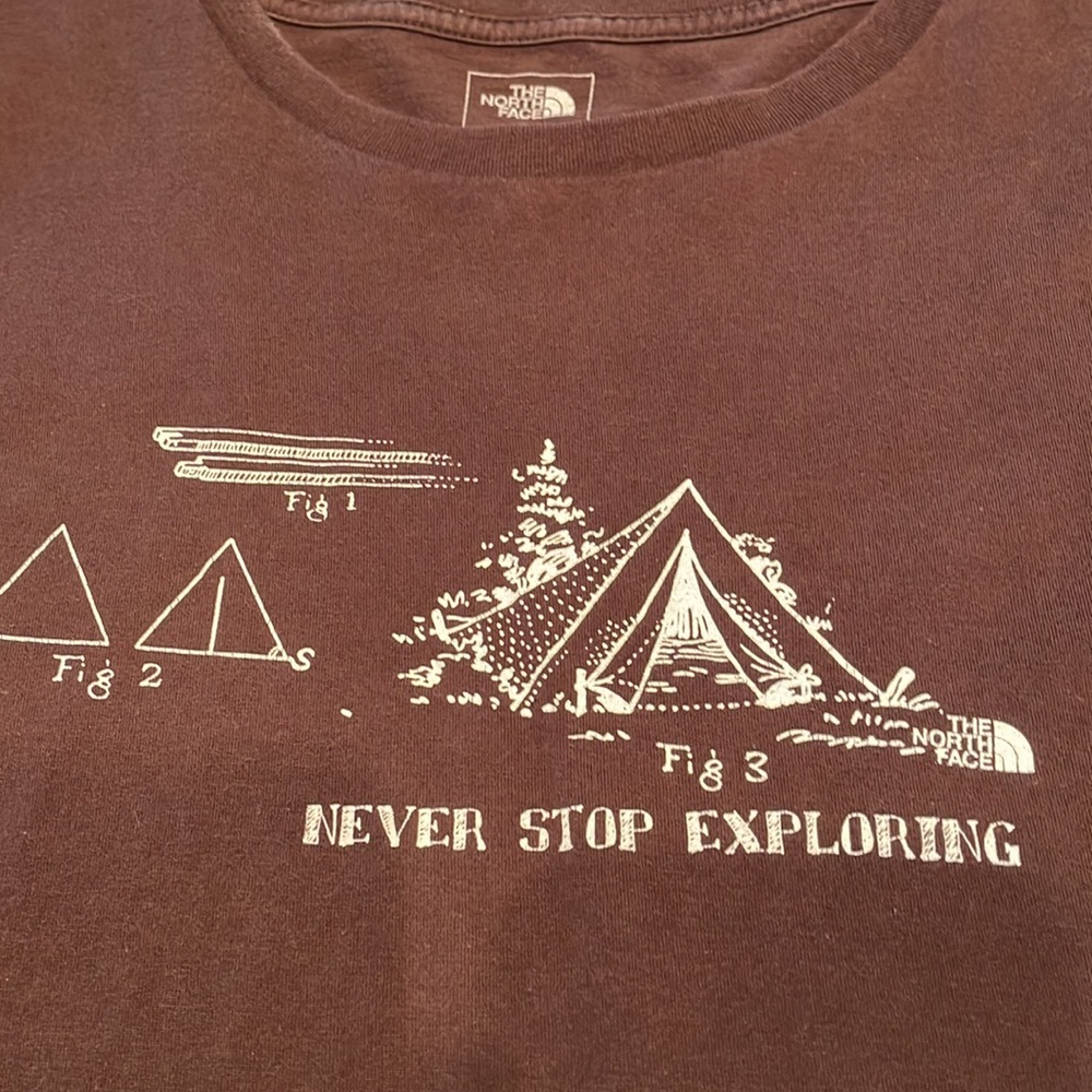 Vintage The North Face Never Stop Exploring Tshirt